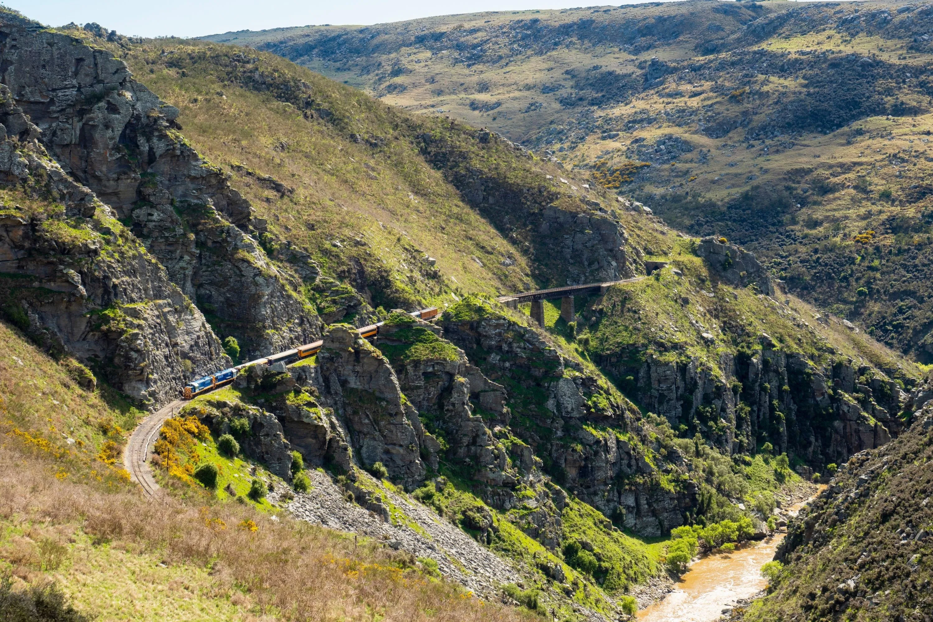 dunedin railways taieri gorge train
